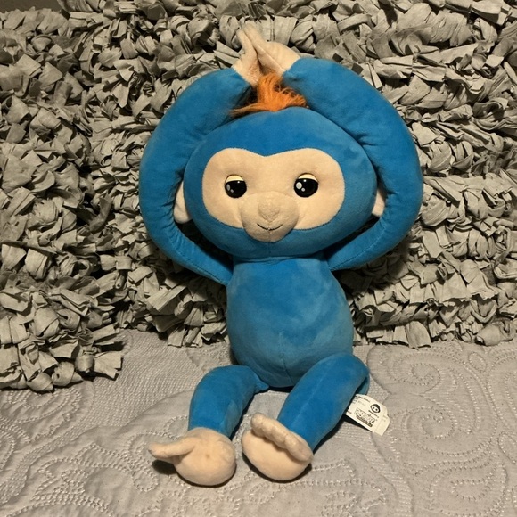 Blue and Orange Plush Stuffed Animal monkey - Picture 1 of 7
